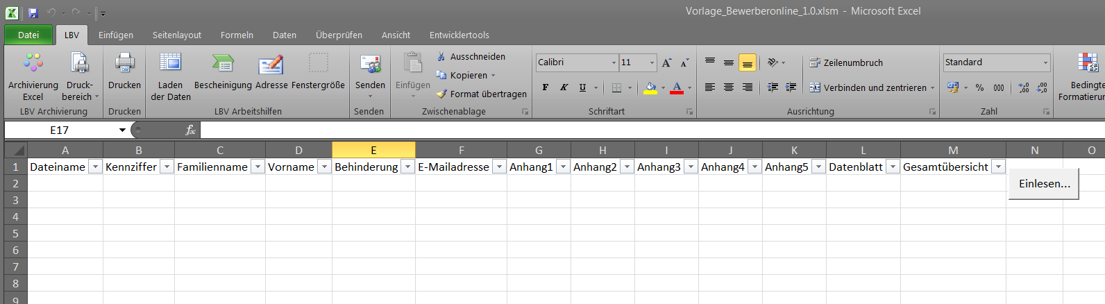 Excel-Verarbeitung